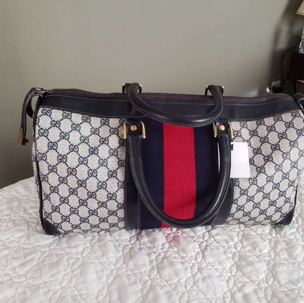 Authentic Gucci Vintage Duffle Bag